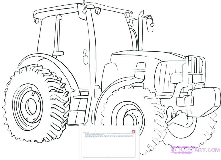 770x560 Truck And Trailer Coloring Pages Tractor Printable Farm John Semi