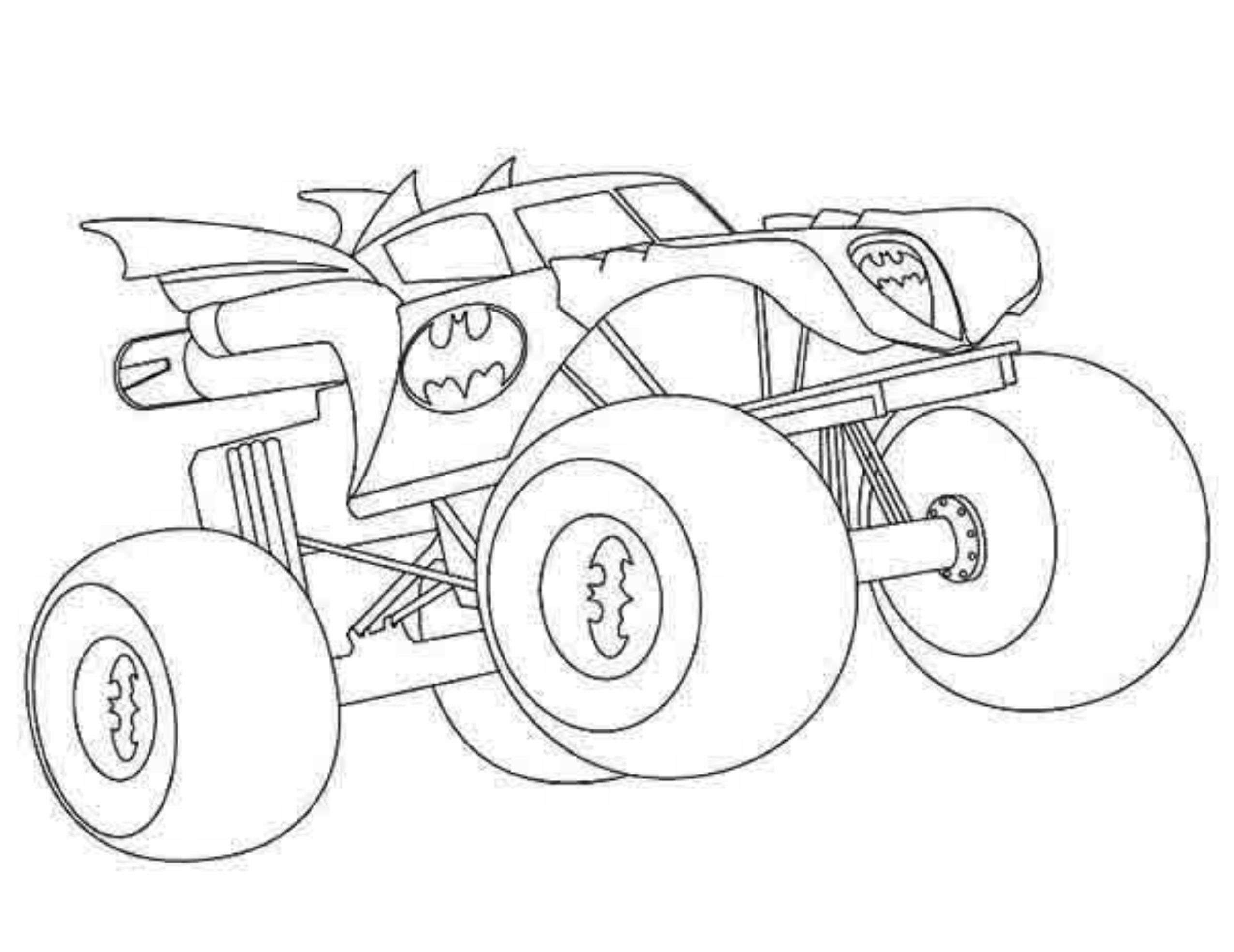 2551x1968 Batman Monster Truck Coloring Pages
