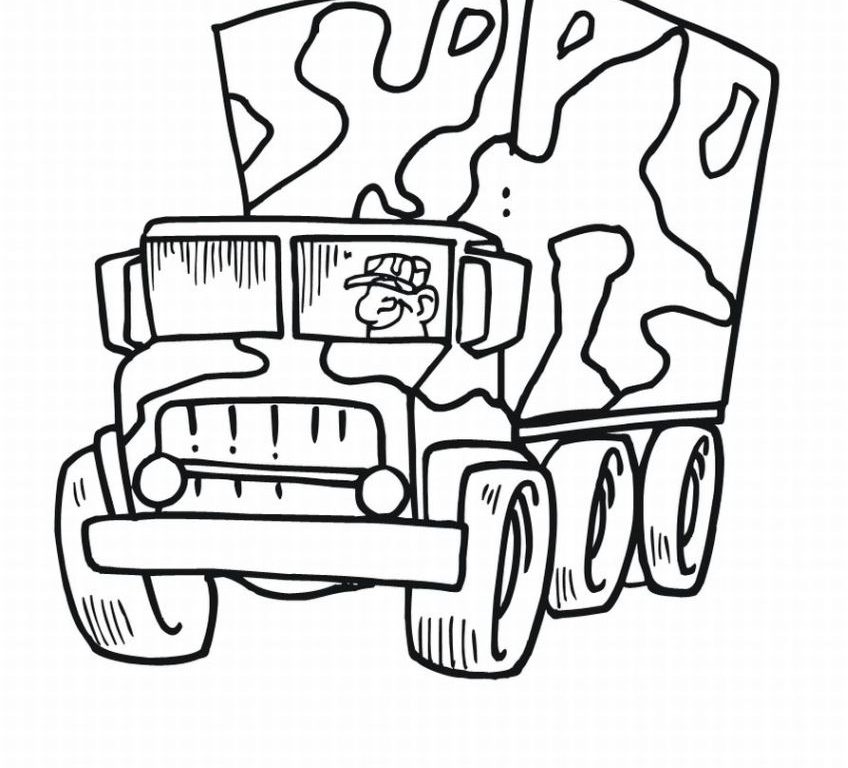 848x768 Fighter Combat Car Coloring Page Pages Army Vehicles For Adults