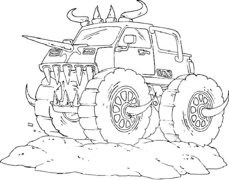 780x615 Monster Truck Coloring Pages Monster Trucks Coloring Pages