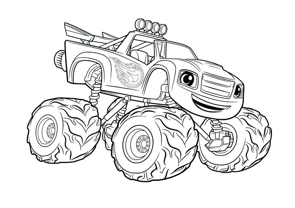 1024x724 Grave Digger Monster Truck Coloring Pages Printable Monster Truck