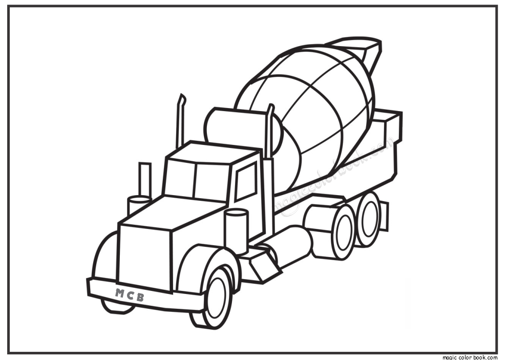 990x703 Truck Free Coloring Pages 04