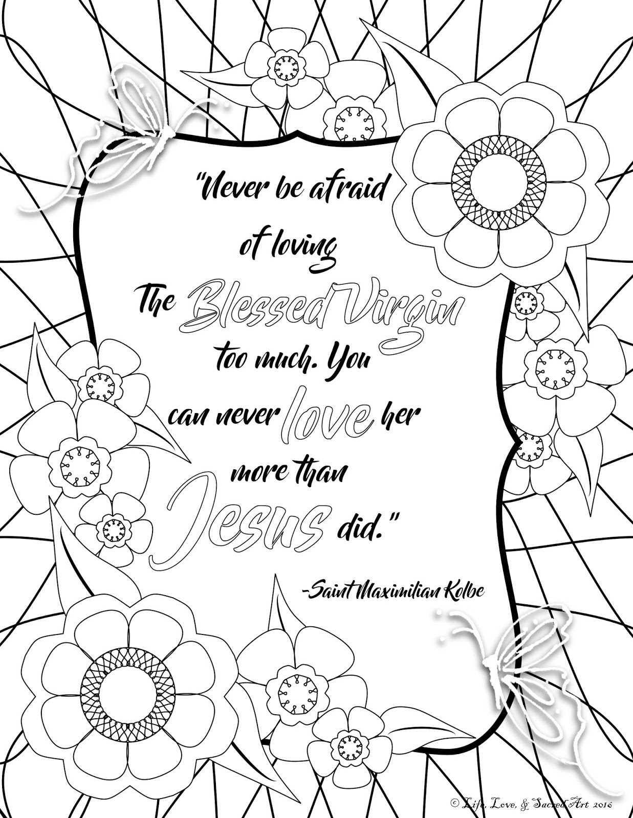 1237x1600 Life, Love, Amp Sacred Art Coffee And Crayons Free Marian Quote