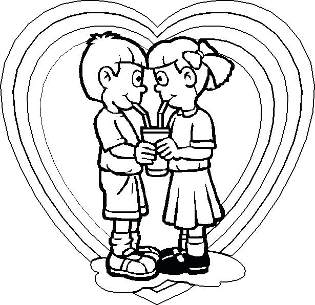 615x596 Romantic Coloring Pages