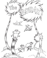 200x246 Lorax Coloring Page Dr. Seuss Lorax, Activities