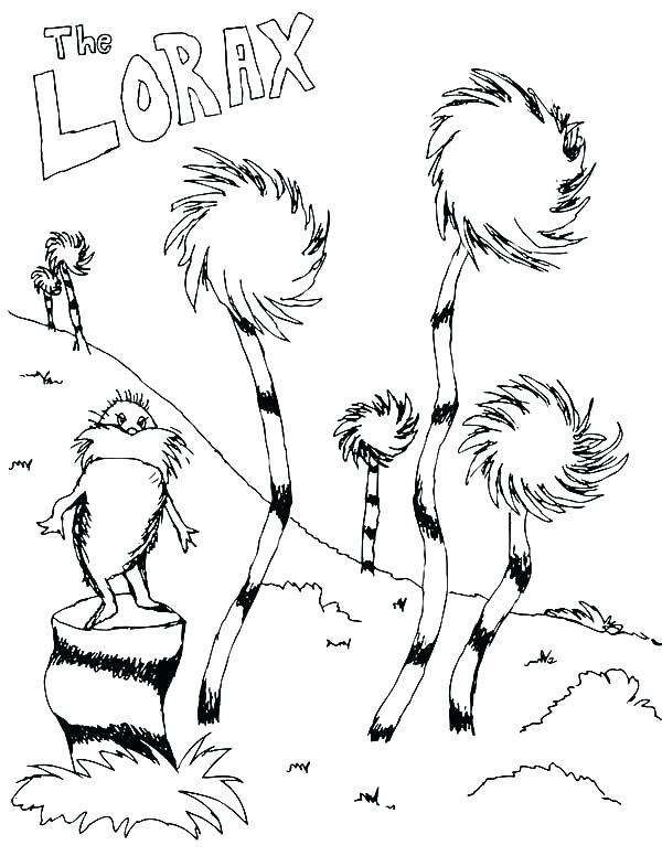 600x776 Lorax Coloring Pages The Coloring Page The The The Movie Coloring