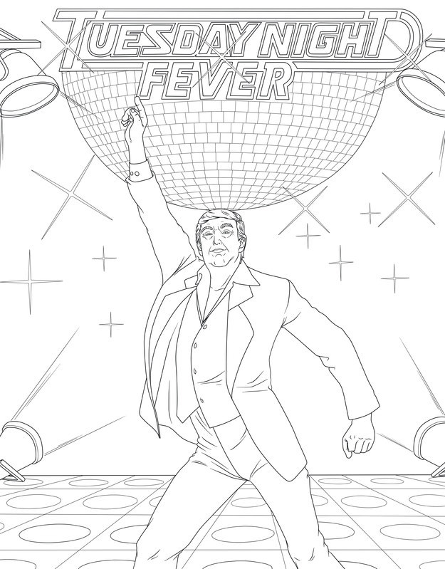625x799 This Is What A Donald Trump Coloring Book For Adults Looks Like