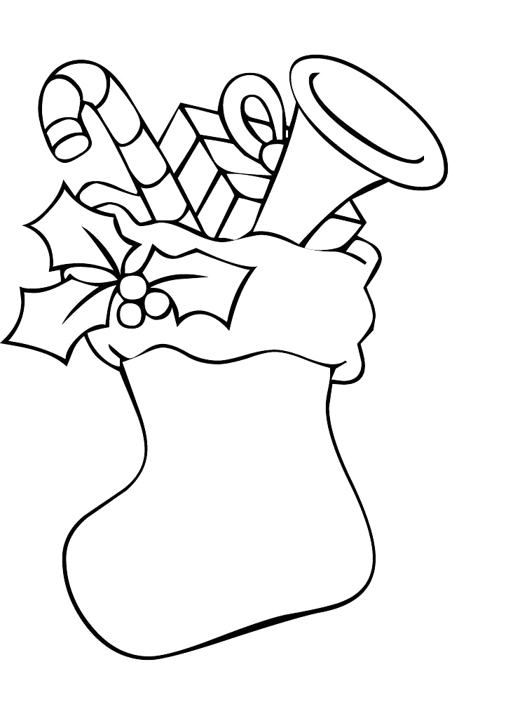 752x1000 Superb Stocking Coloring Pages Az And Trump On Coloring Christmas