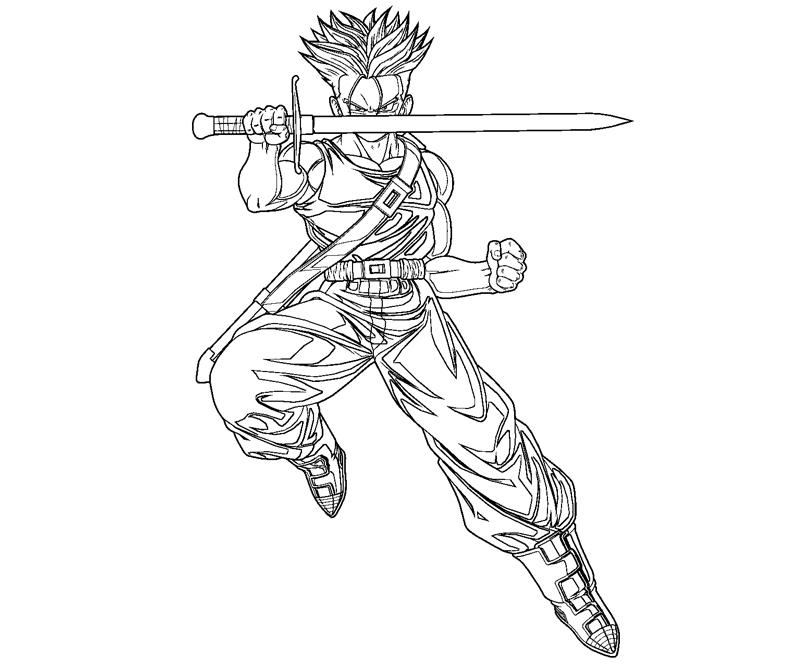800x667 Random Future Trunks Coloring Pages, Trunks Coloring Pages