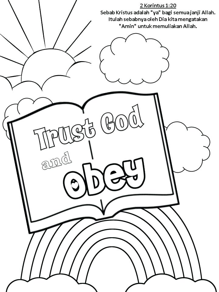Trust Coloring Page