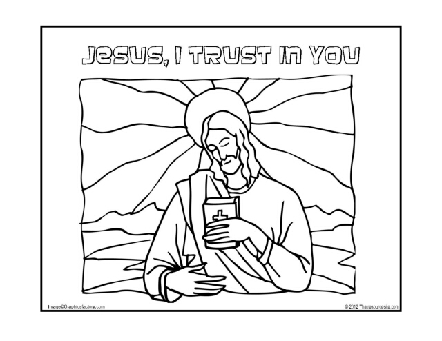 640x494 Jesus, I Trust In You Coloring Page