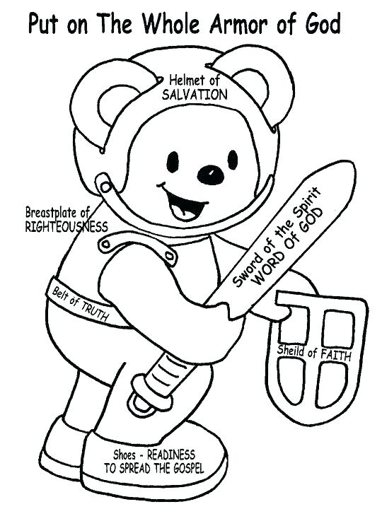 540x720 Belt Of Truth Coloring Page