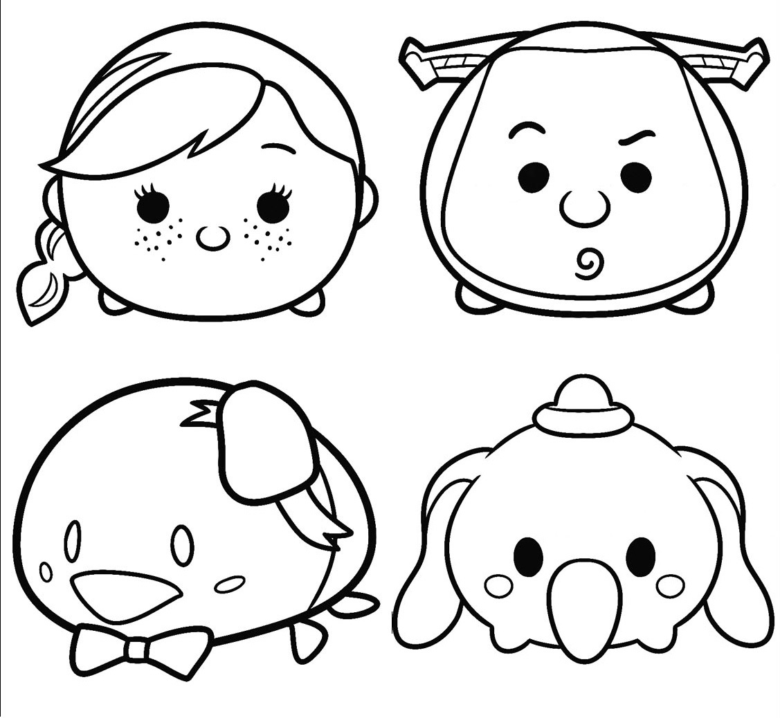 1127x1038 Disney Tsum Tsum Coloring Pages