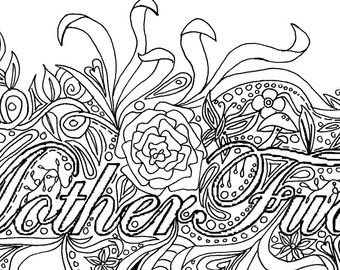340x270 Middle Finger Adult Coloring Page By The Artful Maker
