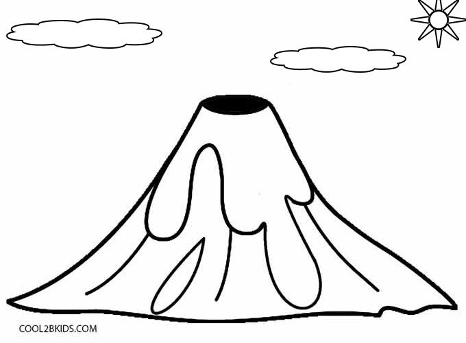 680x500 Printable Volcano Coloring Pages For Kids Cool2bkids