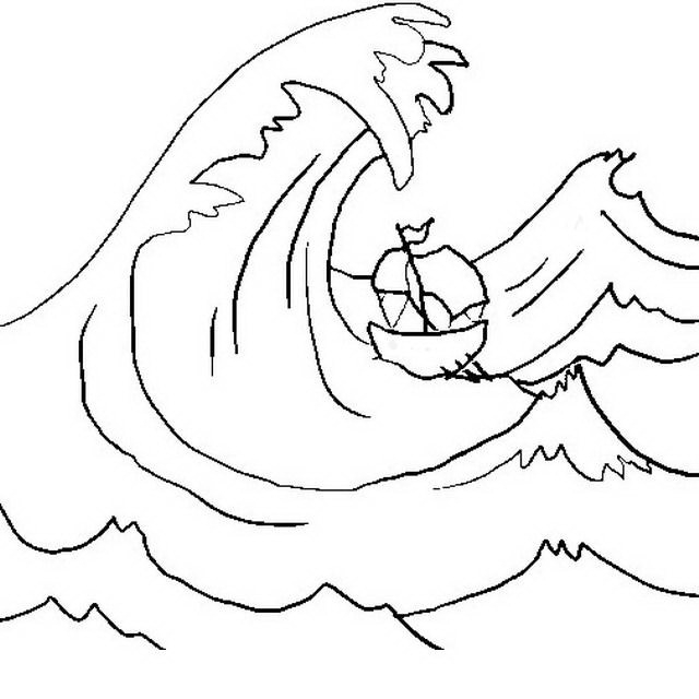 640x640 21 Waves Coloring Page Printable Free Coloring Pages