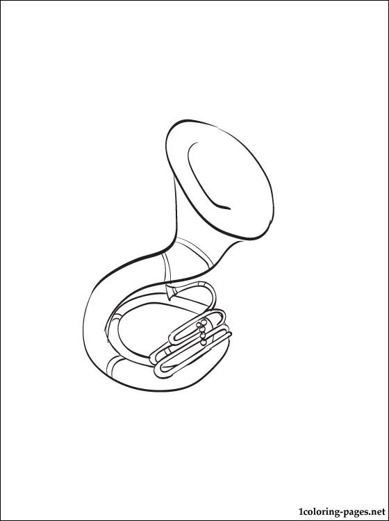 560x750 Sousaphone Coloring Page Coloring Pages