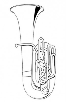 260x401 Tubby The Tuba Coloring Page Coloring Pages, Tuba Coloring Page