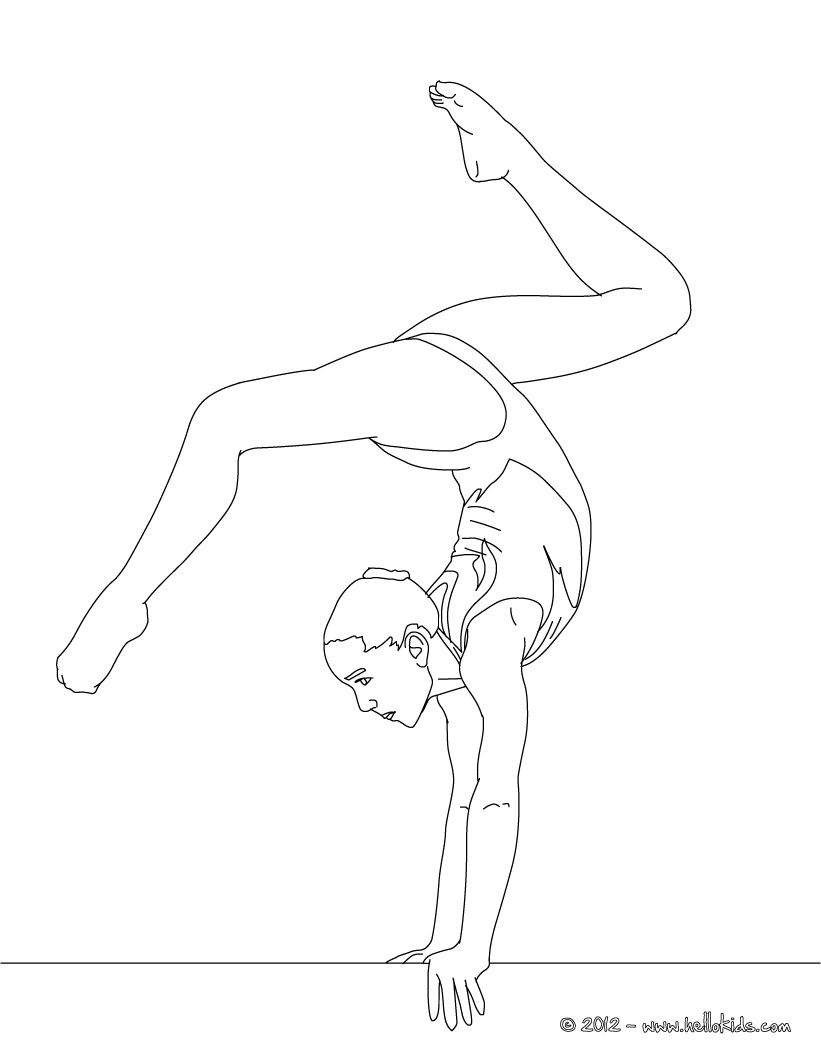 821x1061 Rhythmic Gymnastics Coloring Pages