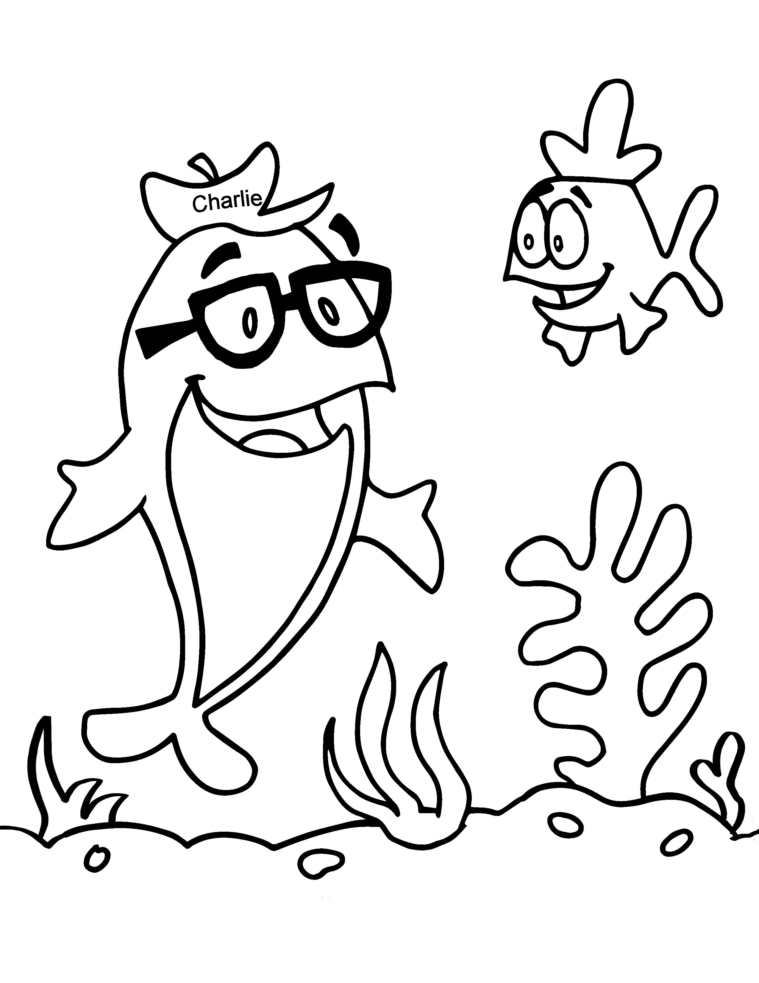 Tuna Fish Coloring Page