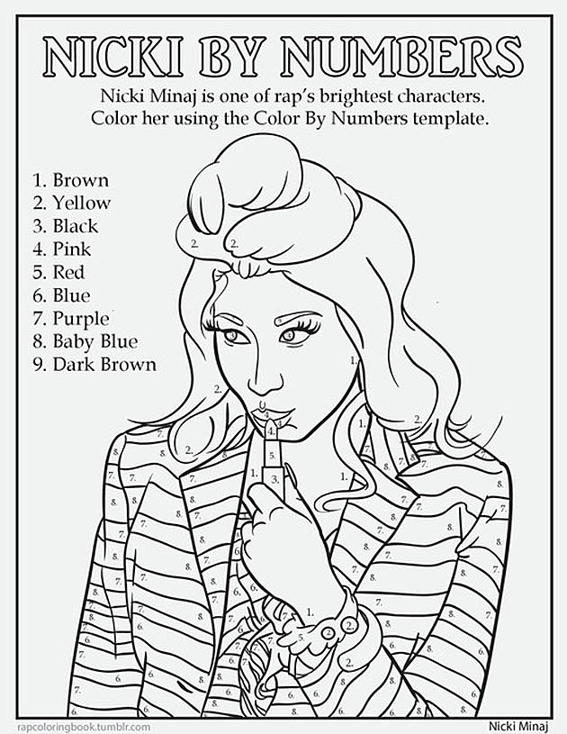 630x815 Rap Coloring Book Shows Hip Hop Stars Having Fun