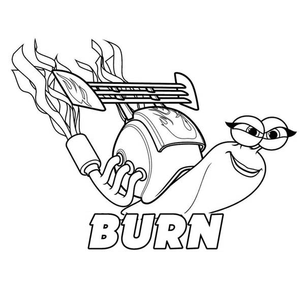 600x581 Turbo Coloring Pages