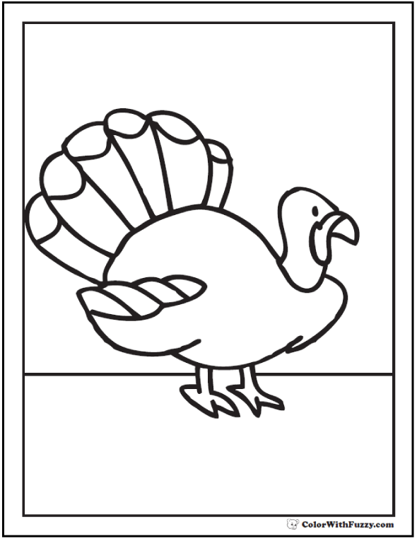 Turkey Bird Coloring Pages
