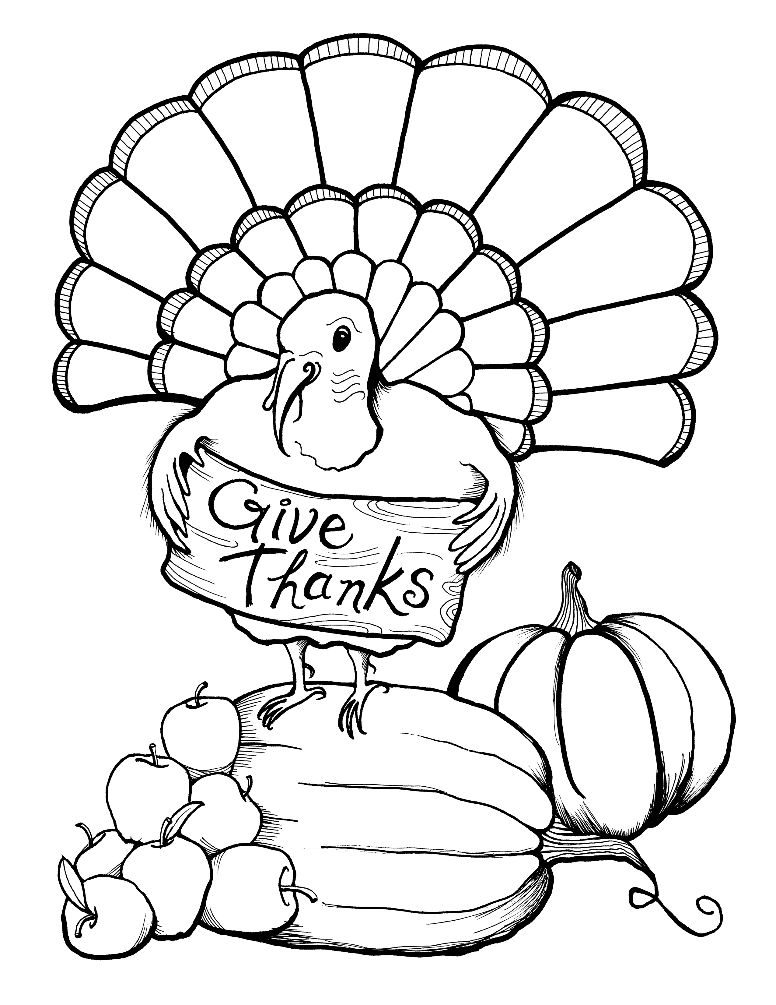 2550x3300 Perspective Free Turkey Coloring Pages For Preschoolers Happy