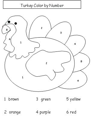 303x422 Turkey Coloring Pages For Preschoolers Or Project Turkey Color By