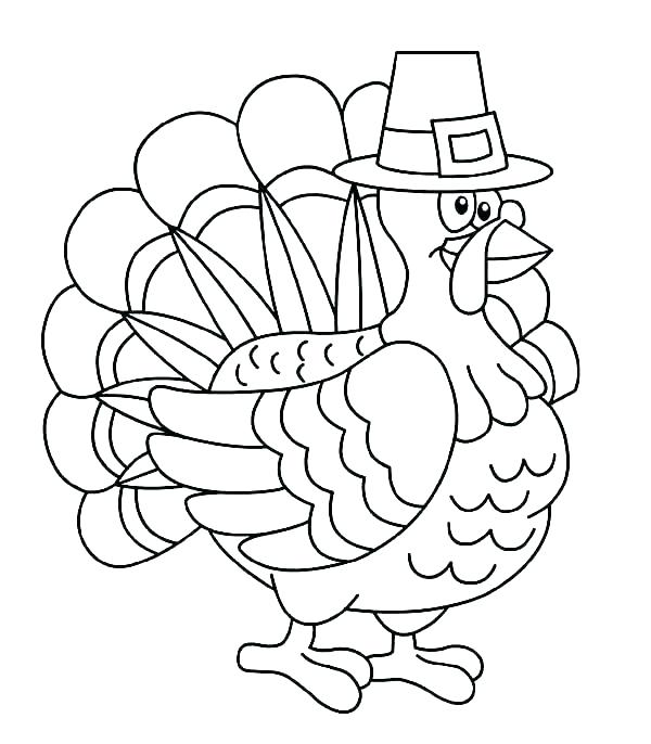 600x686 Turkey Coloring Pages Free Also Thanksgivi Turkey Colori Pages