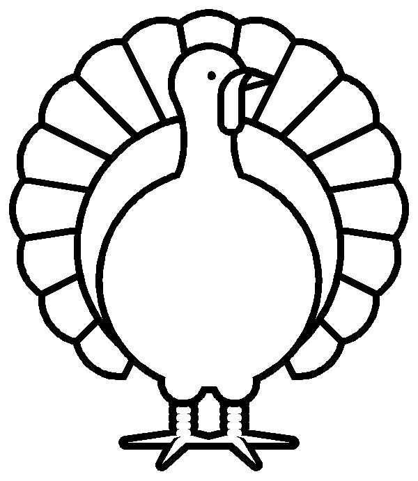 600x691 Turkey Pictures To Color