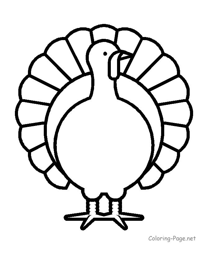 Turkey Coloring Pages Printable
