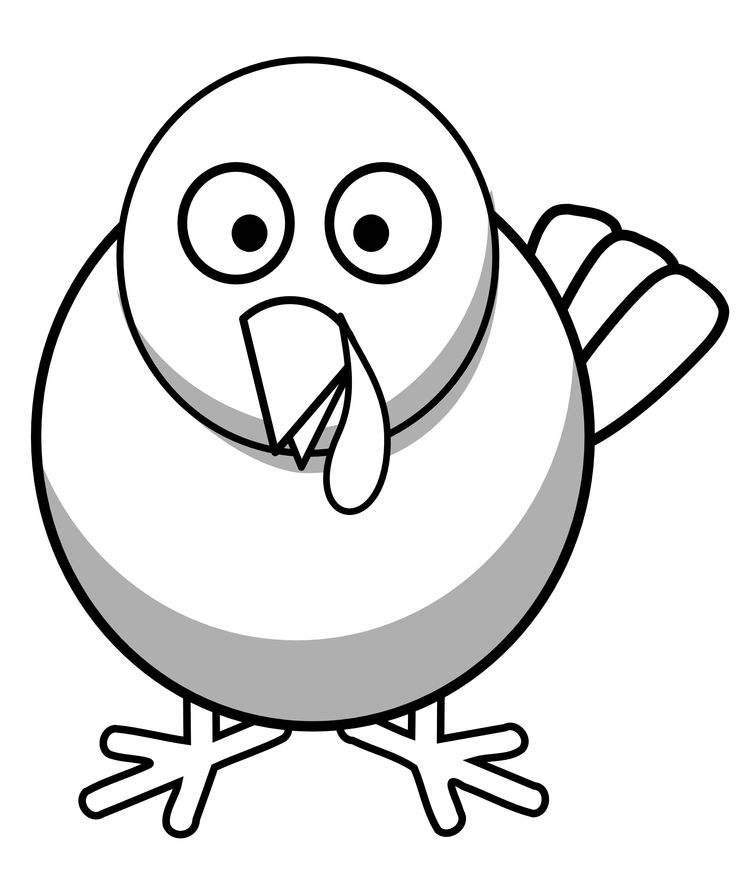 Turkey Face Coloring Page