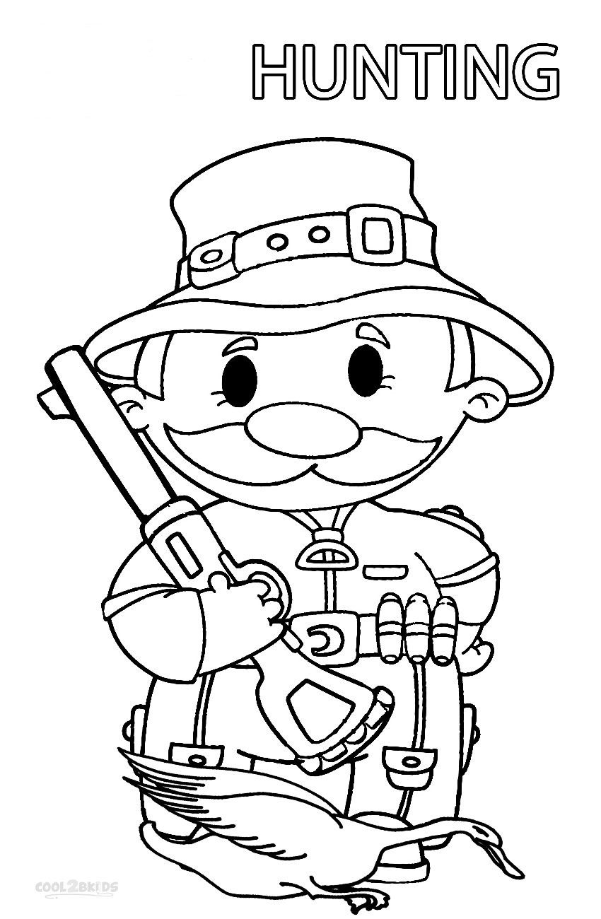 850x1300 Printable Hunting Coloring Pages For Kids Cool2bkids