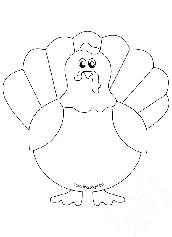 581x803 Printable Turkey Template