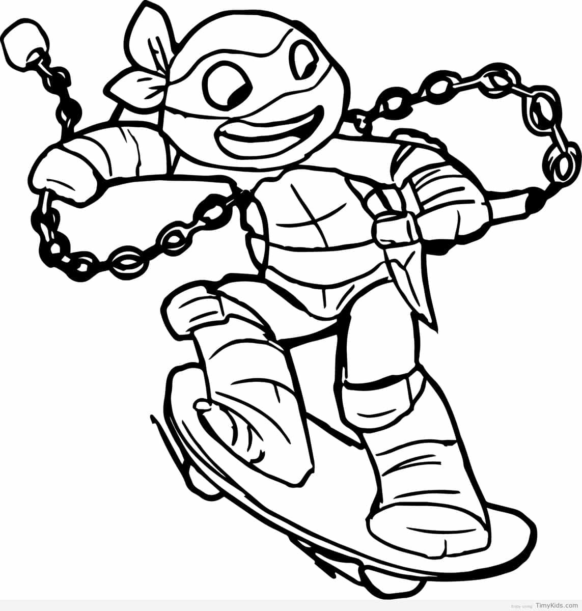 Turtle Cartoon Coloring Pages