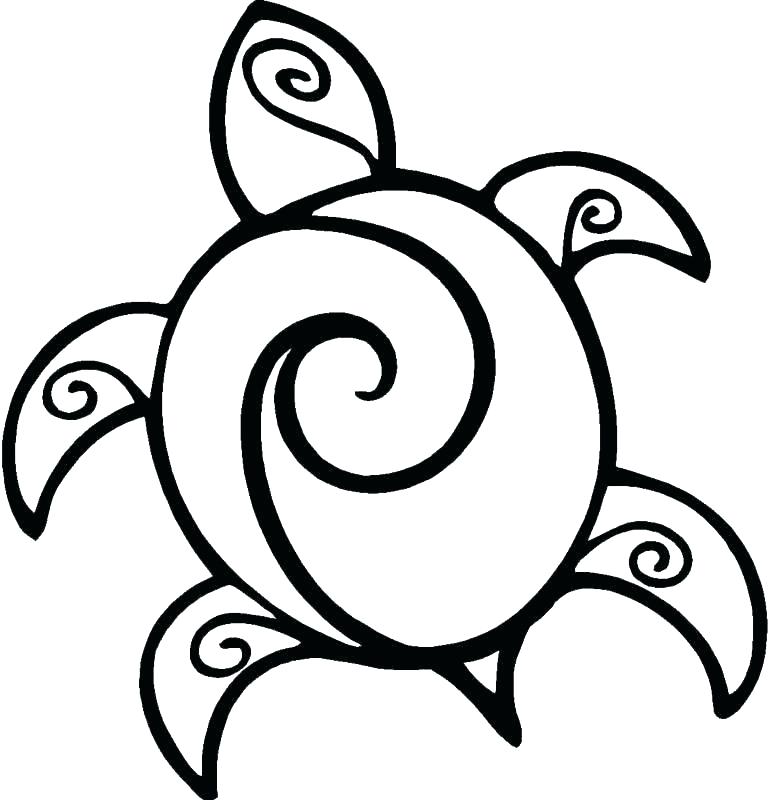 769x800 Coloring Page Of A Turtle