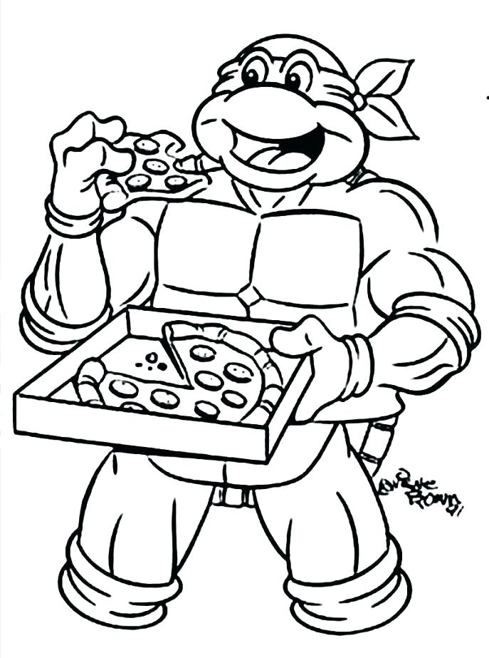 687x923 Ninja Turtles Coloring Pages To Print Delectable Teenage Mutant