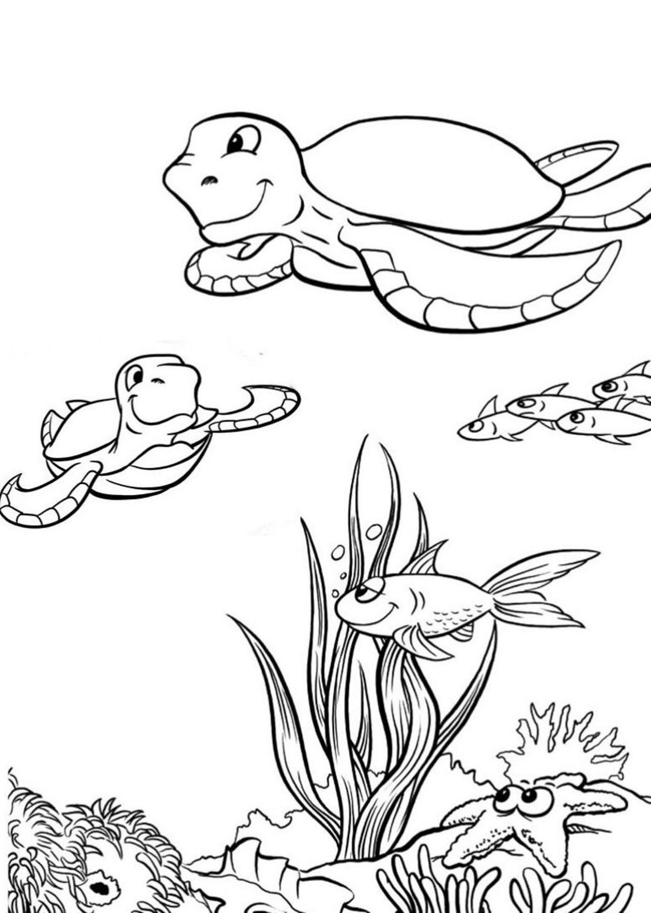 1291x1810 Sea Turtle Coloring Pages 360coloringpages