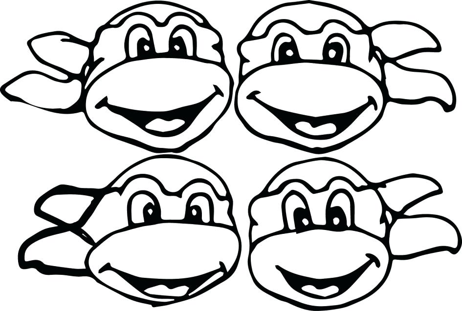945x637 Ninja Turtle Coloring Pages For Toddlers Preschool In Funny Print