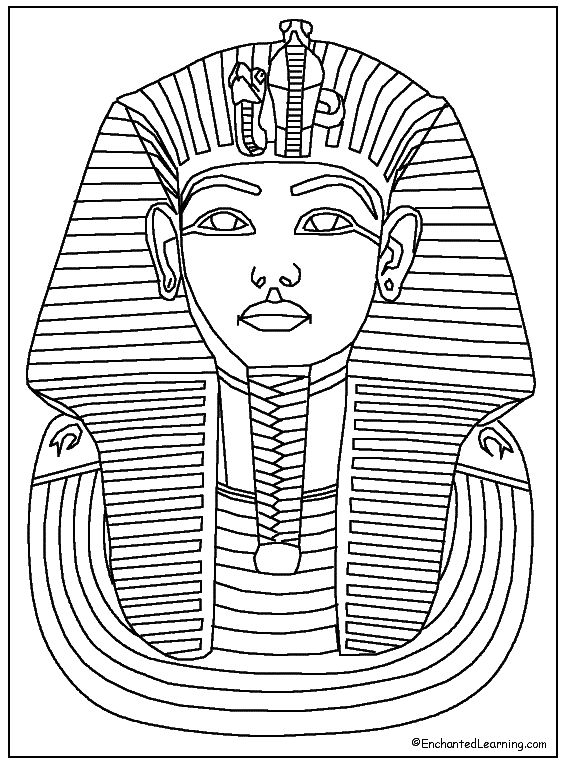 Tutankhamun Coloring Page