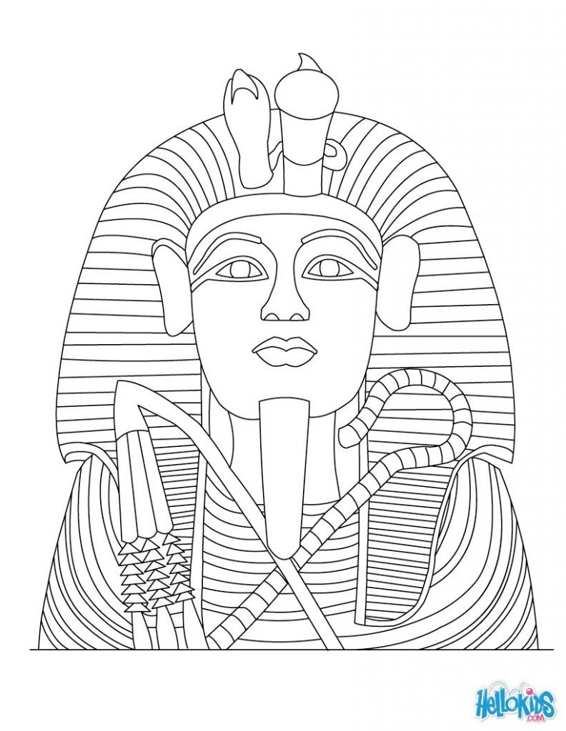 792x1024 King Tut Coloring Pages