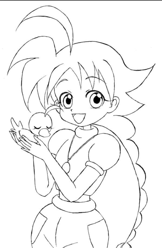 568x870 Duck From Princess Tutu Coloring Page Princess Tutu (Duck