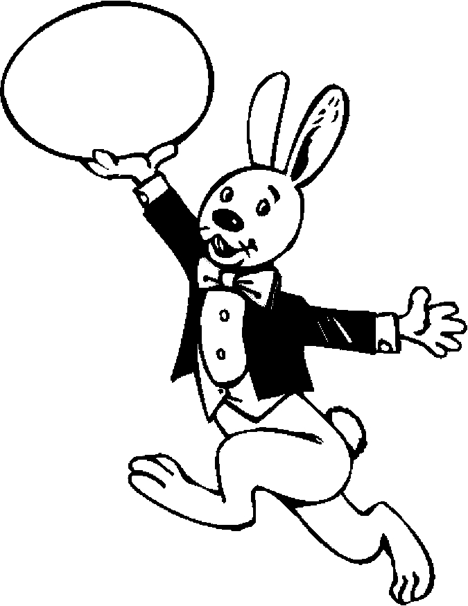 675x874 Bunny In Tuxedo Coloring Page