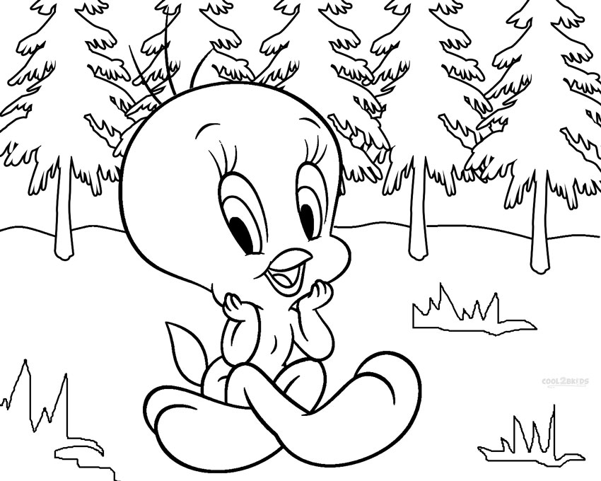850x680 Printable Tweety Coloring Pages For Kids Cool2bkids