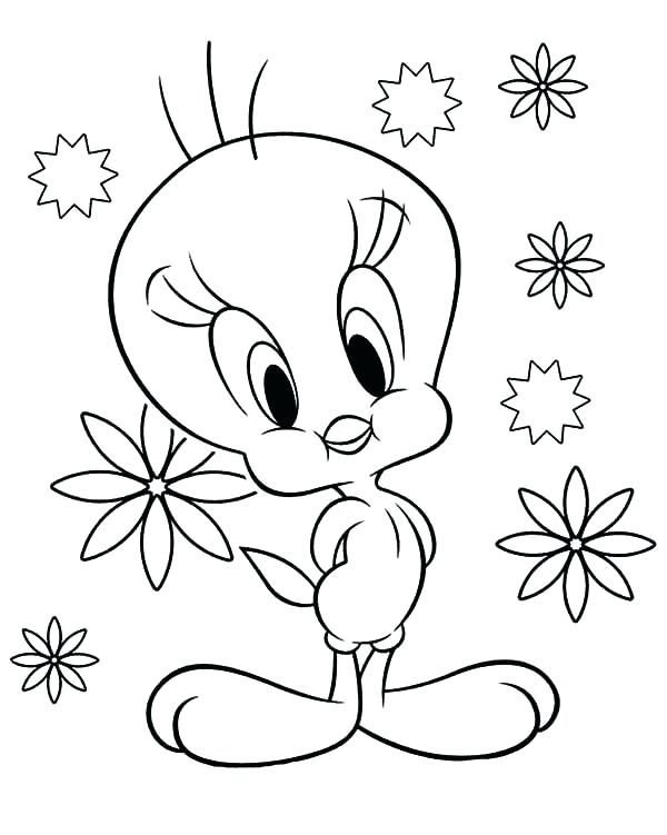 600x751 Tweety Bird Coloring Pages Together With Gangsta Coloring Pages