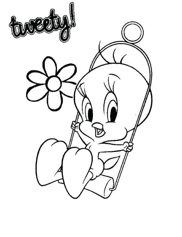600x780 Coloring Pages Tweety Bird Coloring Pages Bird Pleasant Design