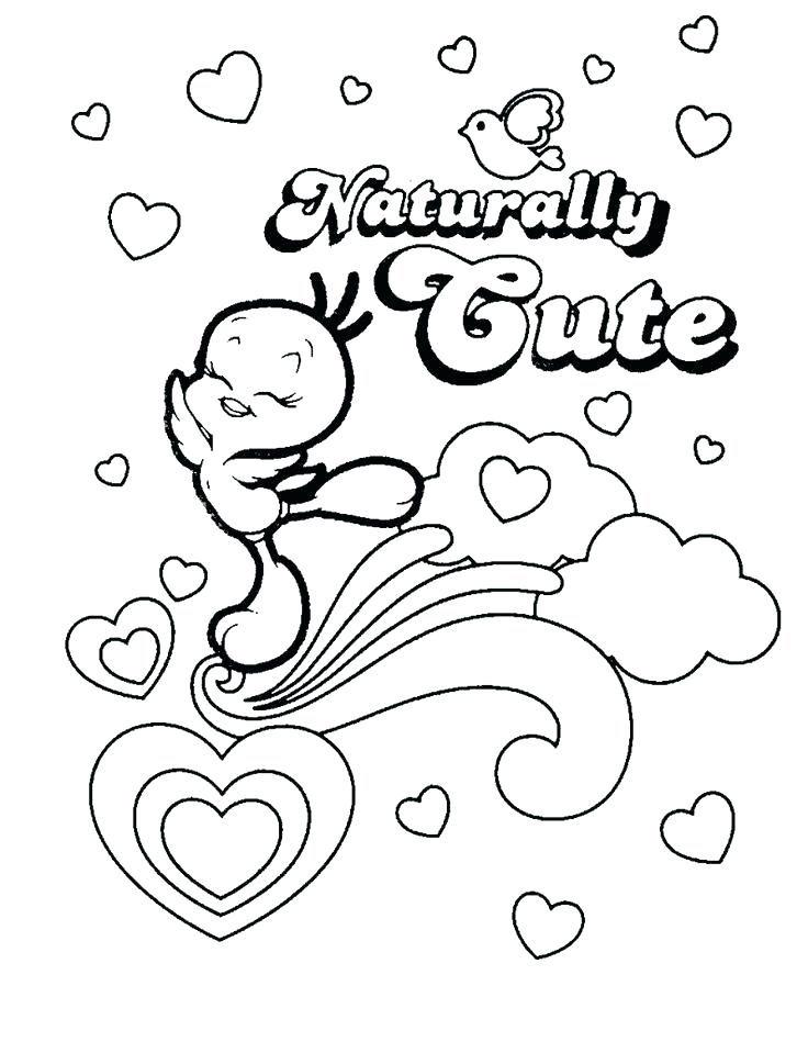 736x949 Coloring Pages Tweety Bird Good Cartoon Character Of Bird Coloring