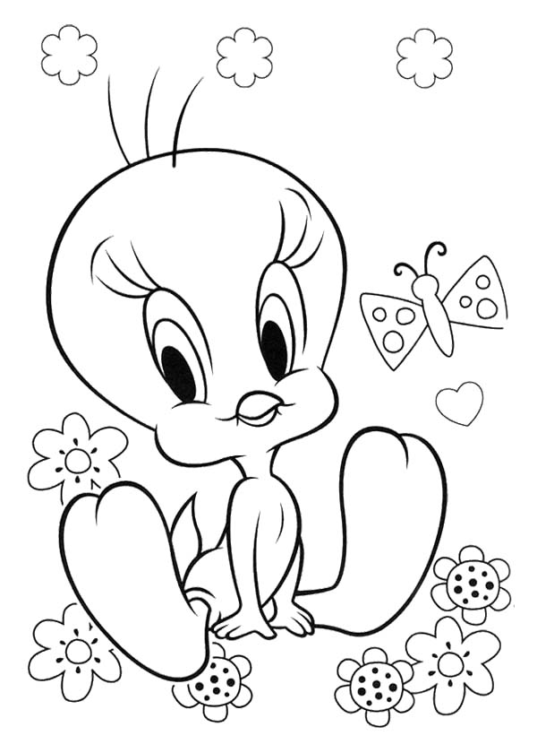 600x840 Cute Tweety Coloring Page Tweety Coloring Page
