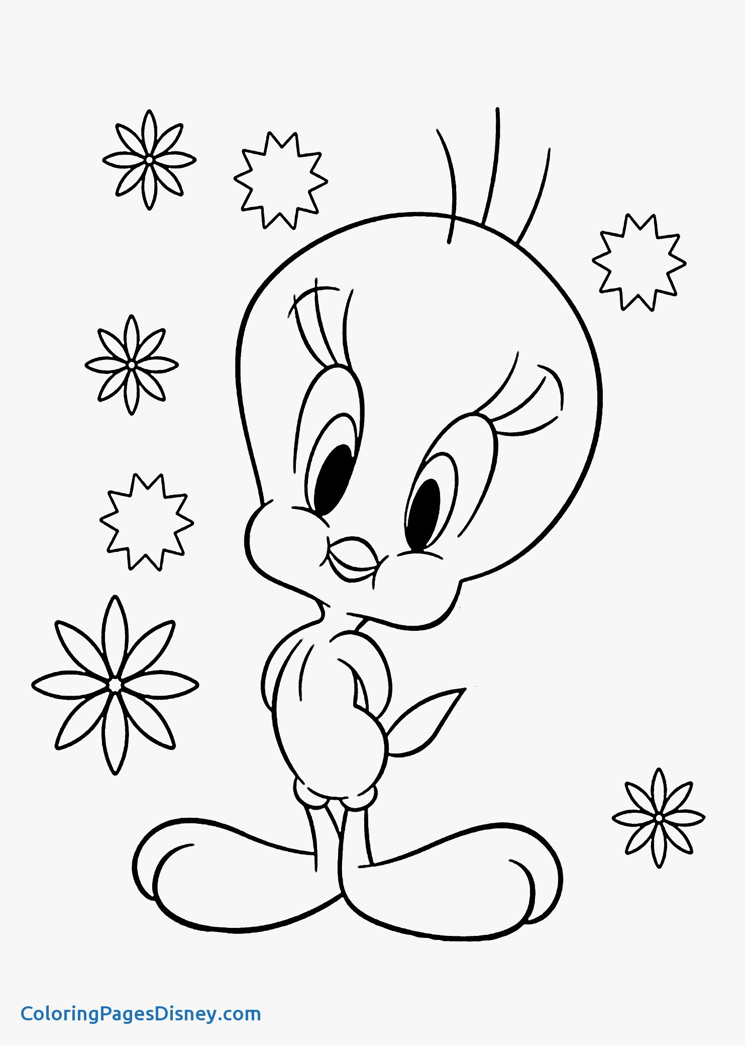 1483x2079 Tweety Coloring Pages Inspirational Cute Tweety Bird Coloring
